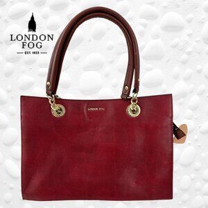 London Fog Chain Link Tote Bag - Like New - Hard To Find Colour!